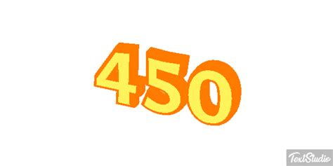 450 Number Animated  Logo Designs