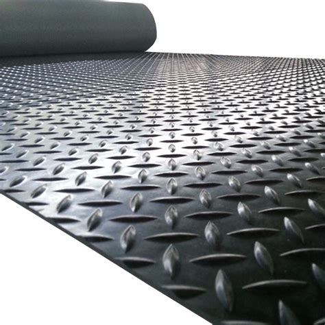 Mm Thickness Rubber Tpye Roll Anti Slip Diamond Rubber Sheet China