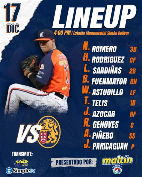 Leones Del Caracas Vs Caribes De Anzo Tegui En Vivo Lvbp