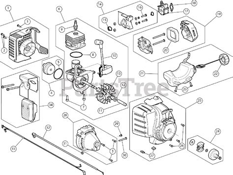 Troy Bilt Tb 22 Ec 41cdt22c866 Troy Bilt String Trimmer Engine