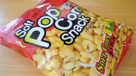 Korean Snacks Kirin Ppongsori Soft Pop Corn Snack 4k Asmr Unbagging