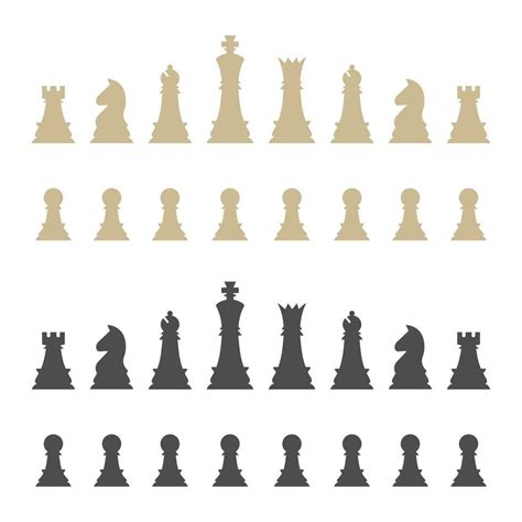 Chess pieces icons. Vector illustration. 24825786 Vector Art at Vecteezy