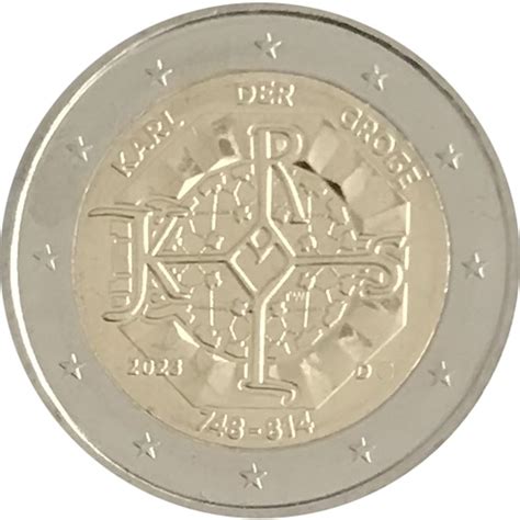 2 Euro Germania 2023 1275 Anniversario Della Nascita Di Carlo Magno