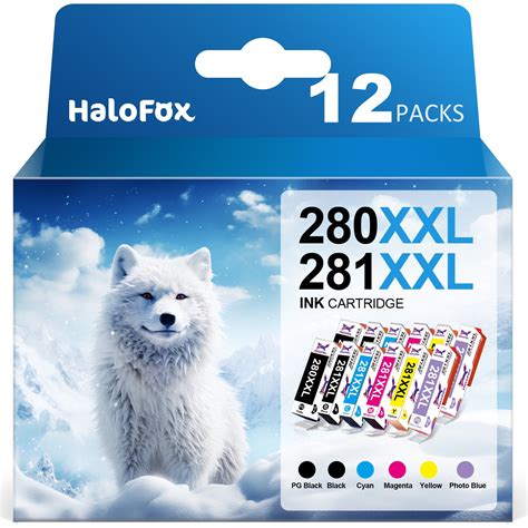 Halofox Ink Cartridge For Canon 280 281 PGI 280XXL CLI 281XXL Ink 281