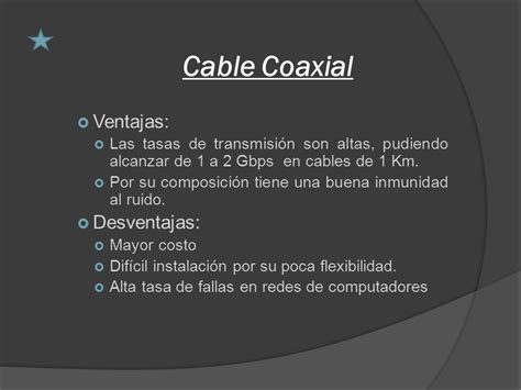 Correcto Ozono Ganar Control Cable Coaxial Caracteristicas Ventajas Y