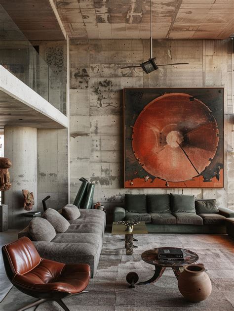 16 Living Rooms With Brutalist Design - TastyInteriors