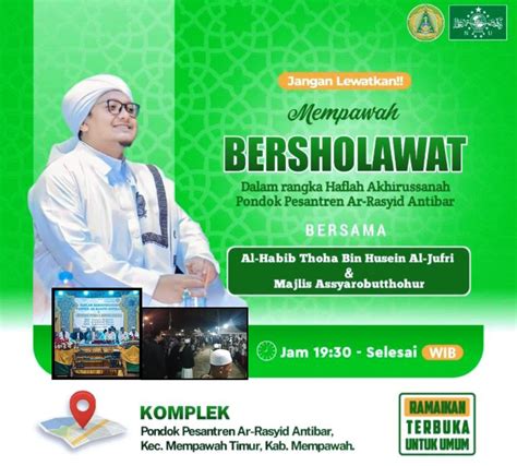 Mempawah Bersholawat Bersama Habib Toha Di Ponpes Ar Rasyid Antibar