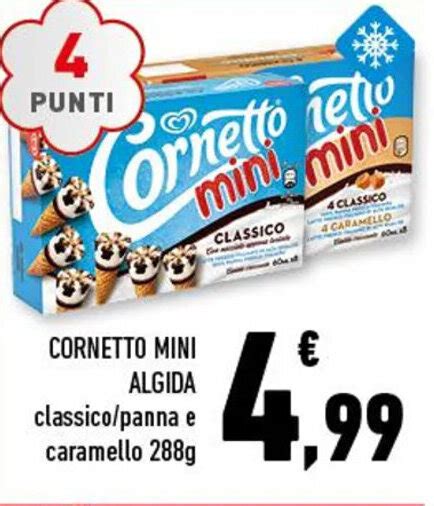 Offerta Cornetto Mini Algida Classico Panna E Caramello G Nel