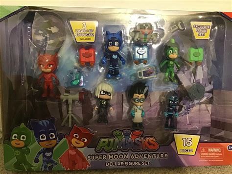 Pj Masks Super Moon Adventure Deluxe Figure Set 15 Pieces 2067659480