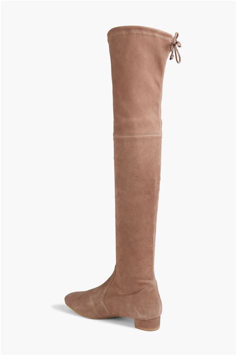 Stuart Weitzman Genna 60 Stretch Suede Over The Knee Boots The Outnet