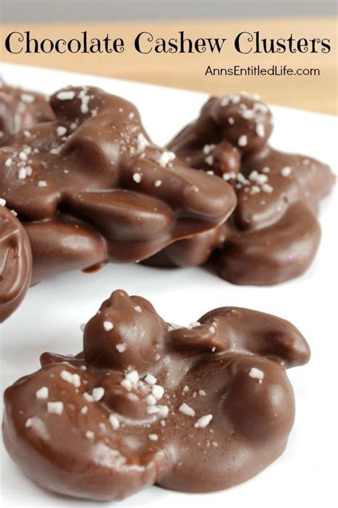 Homemade Candy Does Not Get Any Easier Than This Chocolate Cashew Clusters Recipe These