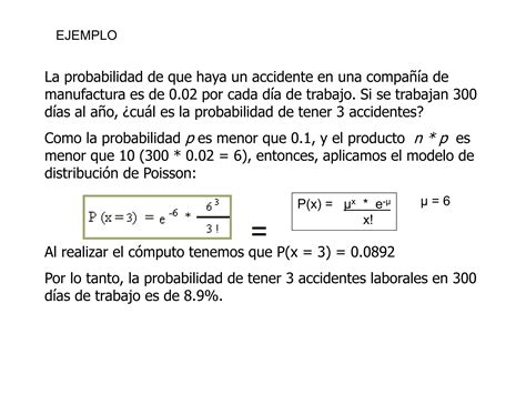 DISTRIBUCION DE POISSON Ppt