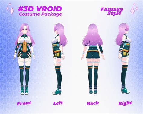 Vroid Clothing Pack Vroid Sexy Clothes Costume Clothes 3d Kawaii