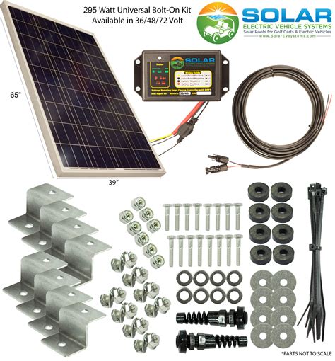 295 Watt Universal Kit — Solar Ev Systems Solar Golf Carts Roof Tops Solar Panel Lsv Cart