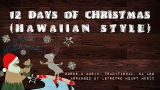 【Hawaiian@Ukulele】12 Days of Christmas Hawaiian Style (with chords ...