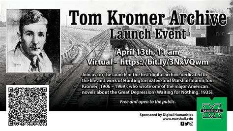 Tom Kromer Archive Launch April 13 2022 Youtube