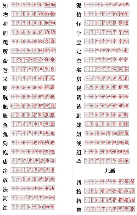 小学常用560个汉字笔画笔顺表，收藏起来给孩子练习！可打印！笔顺笔画小学新浪新闻