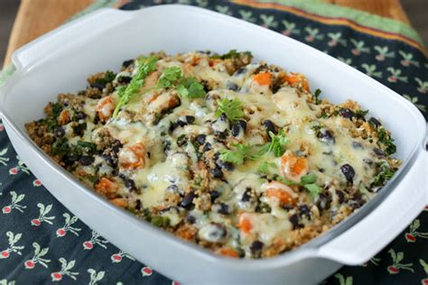 Quinoa Black Bean Enchilada Casserole Hilah Cooking