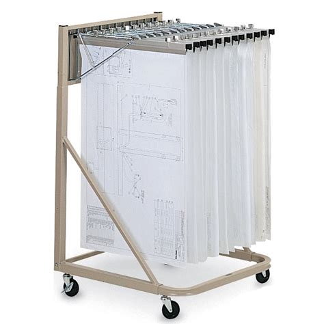 Rolling Plan Drawing Stand Mobile Engineering Document Storage Rack