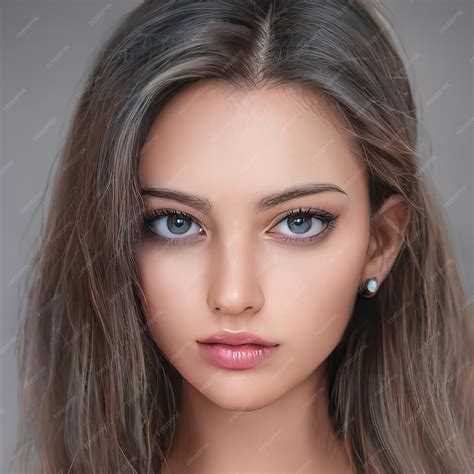 Premium Photo Beauty Woman With Big Eyes Beautiful Hairstyle Natural Makeup Perfect Hair