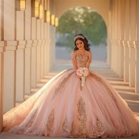 Pink Quinceanera Dresses Vestidos De Quincea Era Sparkly