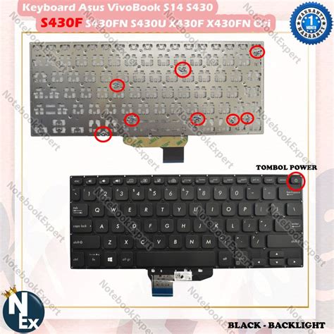 Jual Keyboard Asus Vivobook S S S F S Fn S U X F X Fn