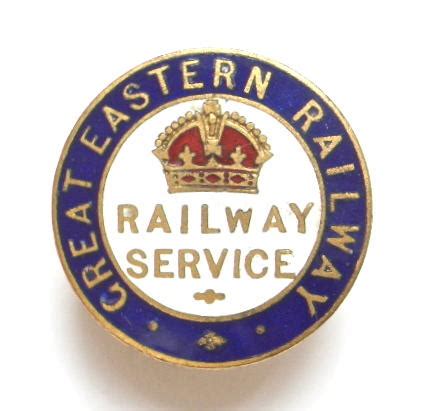 Sally Bosleys Badge Shop WW1 Great Eastern Railway On War Service Badge