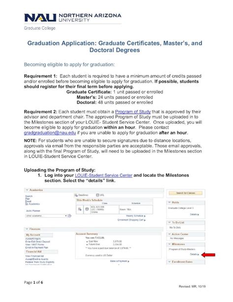 PDF Graduation Application Graduate Certificates Masters