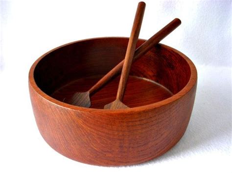 Reserved For Wook Mid Century Danish Modern Teak Salad Bowl Etsy