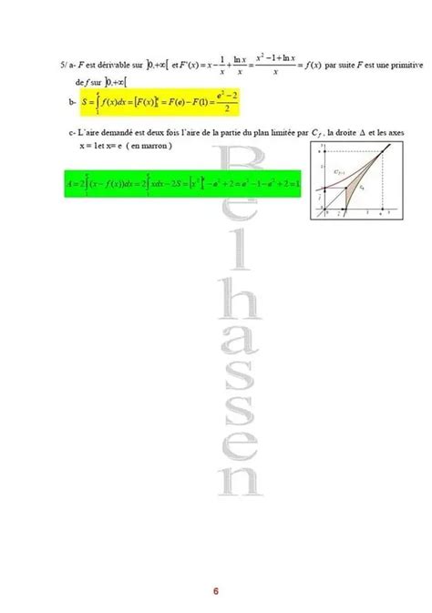 Bac Technique Math Correction Sujet Math Bac Technique Session