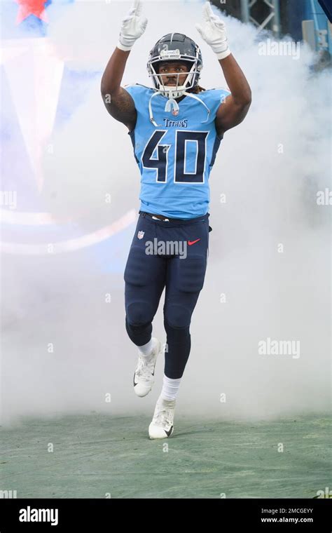 Tennessee Titans Running Back Dontrell Hilliard 40 Is Introduced For