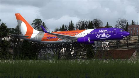 FSX Boeing 737 800NG GOL Smiles Especial Livery PR GXN Porto