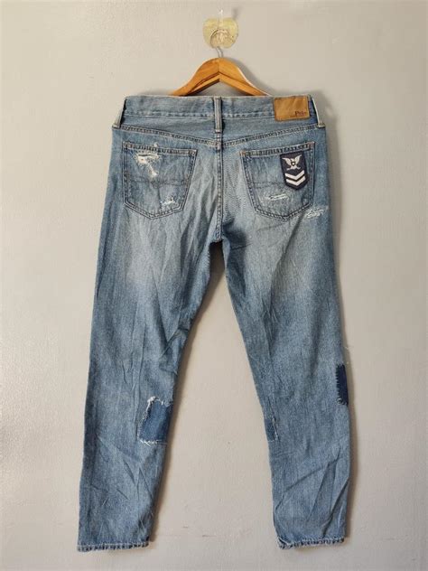 Polo Ralph Lauren Denim Patchwork Jeans Astor Slim Boyfriend Cut