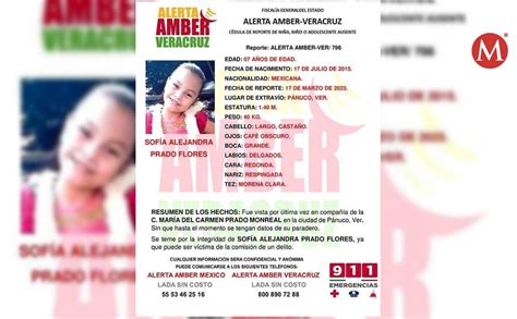 Emiten Alerta Amber Tras Desaparici N De Menor En Norte De Veracruz