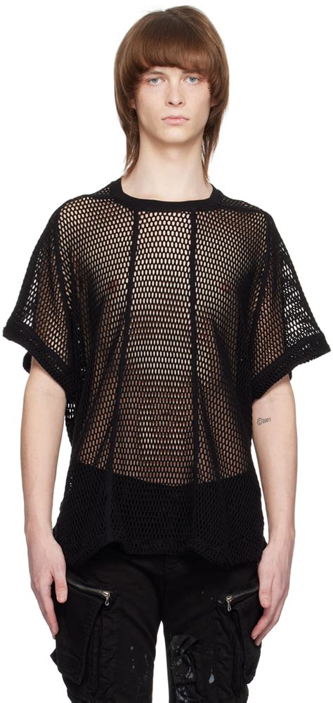 Julius Black Sheer T Shirt SSENSE