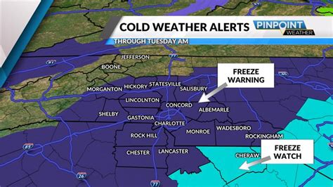 Charlotte Monday morning weather forecast