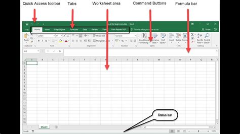 Excel 2016 Explaining The User Interface Youtube