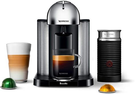 Nespresso Vertuo Coffee and Espresso Machine by Breville with Aeroccino ...