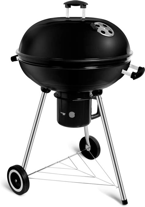 SunJas Barbecue à Charbon Rond dia 57cm BBQ Mobile Barbecue Grill