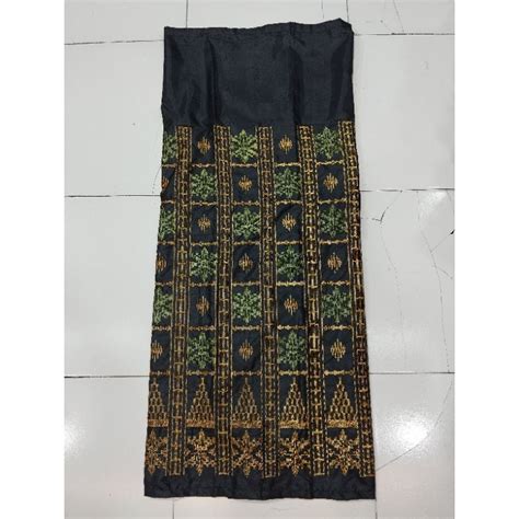 Jual SARUNG LAGOSI SUTERA BORDIR TENUN LIFA SABBE MOTIF PUCUK SULTAN