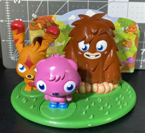 3 Moshi Monsters Figures Cake Topper Moshlings Furi Poppet Katsuma