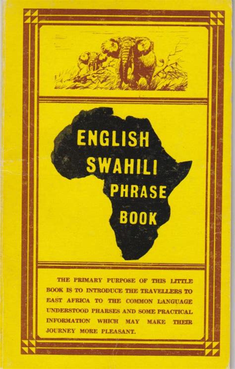 English swahili phrase book Bon Couverture Rigide Illustrée L ivre d