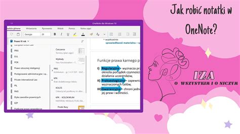 Jak Robi Notatki Na Komputerze Onenote Youtube