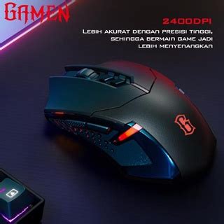 Jual Gamen Mouse Gaming Wireless Gm W Dpi Black Mouse Usb