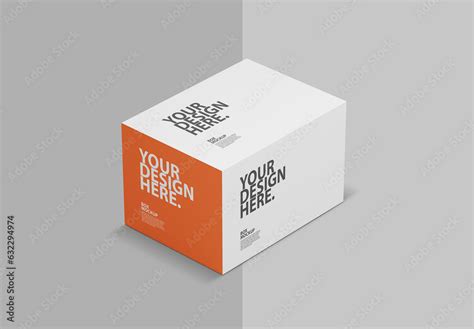 box mockup packaging stock template adobe stock