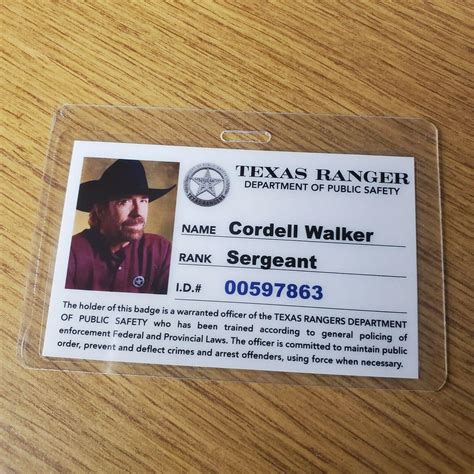 Walker Texas Ranger TV Series ID Badge-Cordell Walker Hat Cosplay prop costume | #3924002703