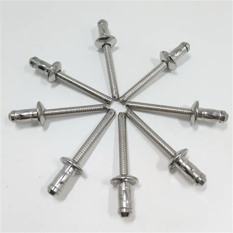 6 4mm Carbon Steel Hemlock Blind Rivet For Solar System Industry