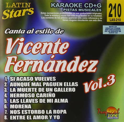 Fernandez, Vicente - Karaoke: Vicente Fernandez, Vol. 3 - Latin Stars ...