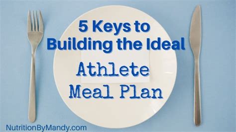 5 Keys to Building the Ideal Athlete Meal Plan - Nutrition By Mandy