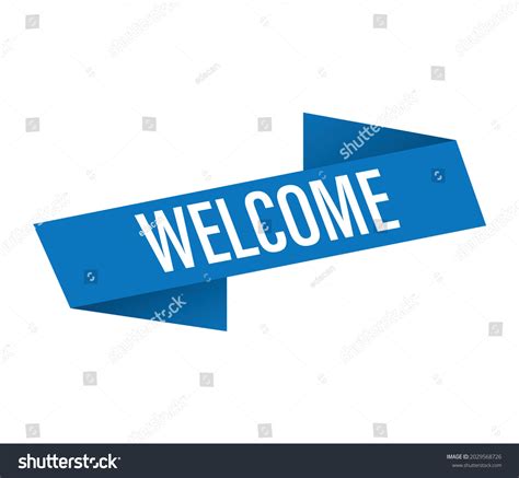 Welcome Vector Concept Word Banner Stock Vector (Royalty Free ...